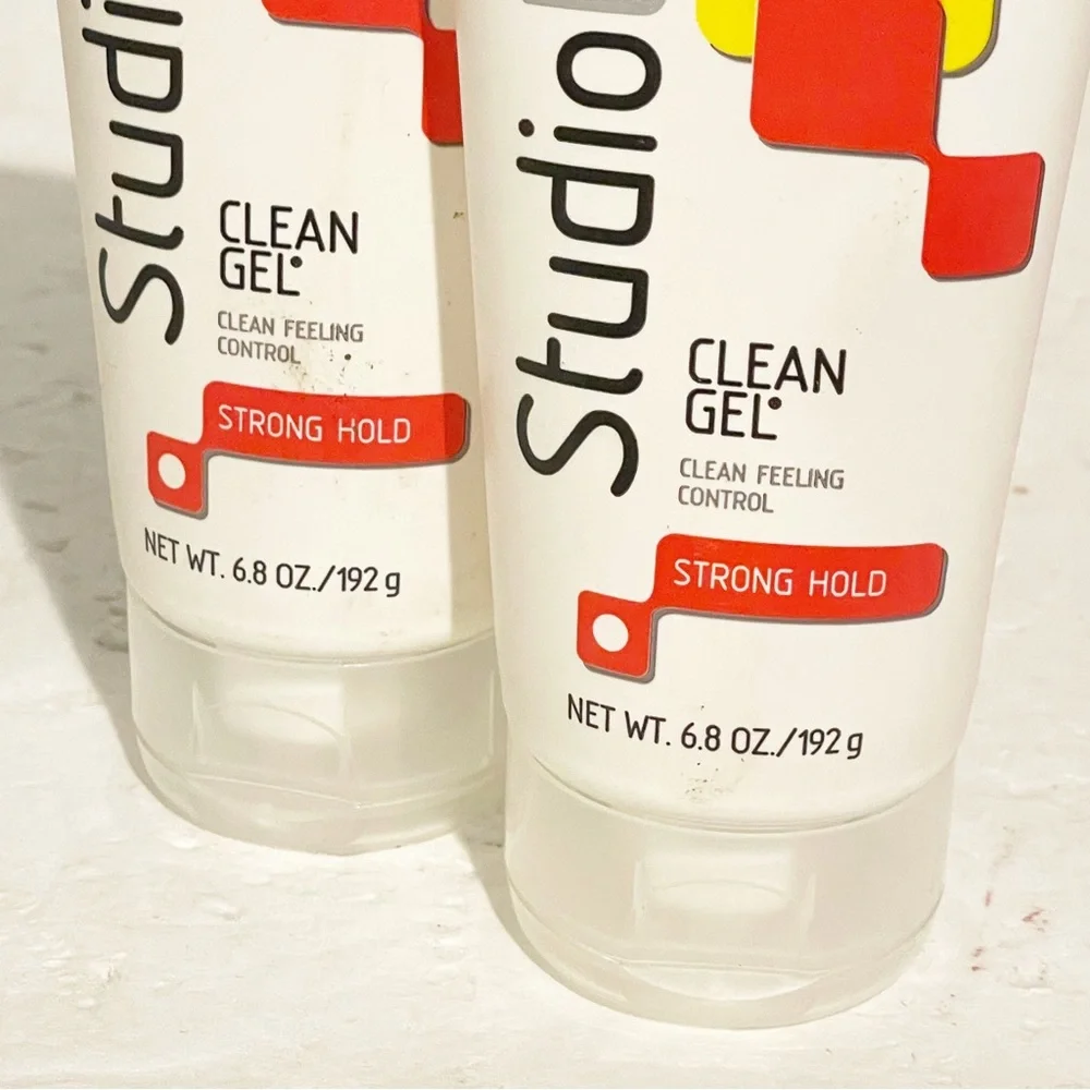 L'Oreal Studio Clean‎ Gel Strong Hold 6.8oz DISCONTINUED NEW Haircare Lot of 2
